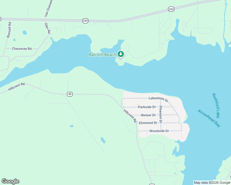 map of restaurants, bars, coffee shops, grocery stores, and more near 8578 County Road 49 in Caneadea