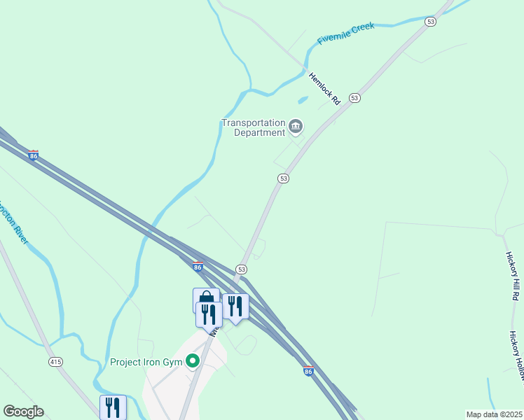 map of restaurants, bars, coffee shops, grocery stores, and more near 7863 New York 53 in Bath