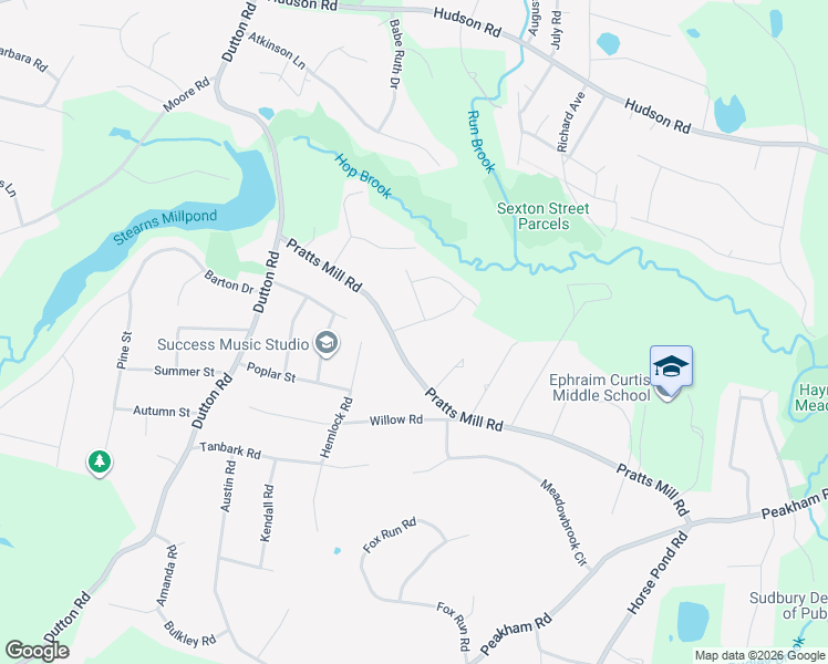 map of restaurants, bars, coffee shops, grocery stores, and more near 10 Briar Patch Lane in Sudbury