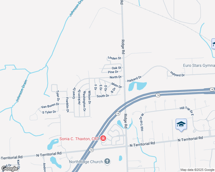 map of restaurants, bars, coffee shops, grocery stores, and more near 14137-14173 C Dr in Plymouth