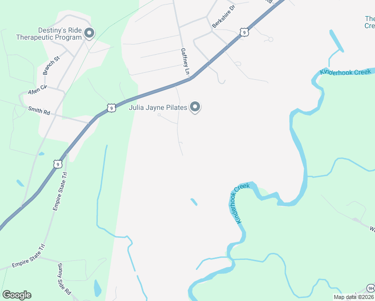 map of restaurants, bars, coffee shops, grocery stores, and more near 21 Presidential Drive in Kinderhook