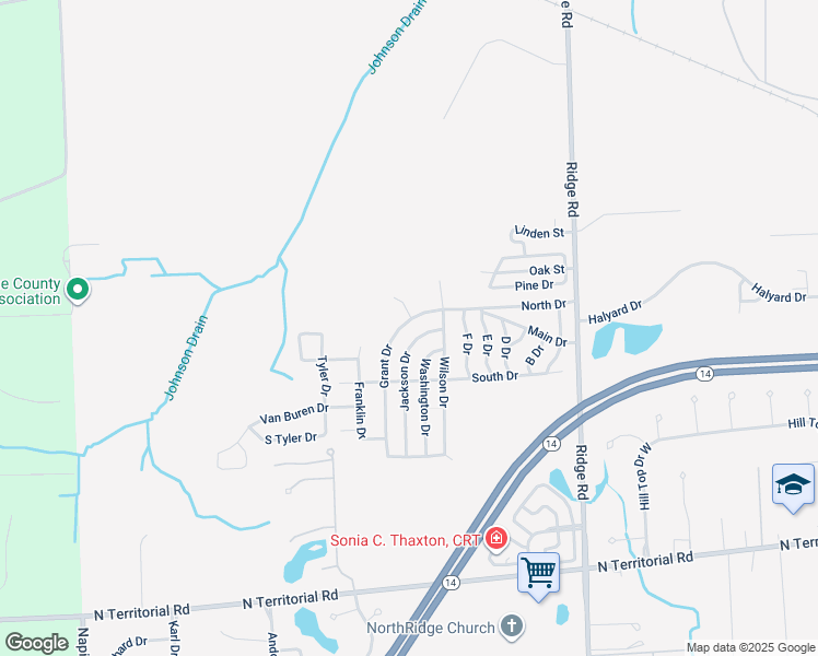 map of restaurants, bars, coffee shops, grocery stores, and more near 14142 Grant Drive in Plymouth