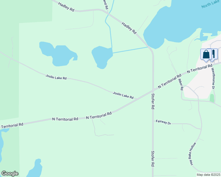 map of restaurants, bars, coffee shops, grocery stores, and more near 9660 Joslin Lake Road in Gregory