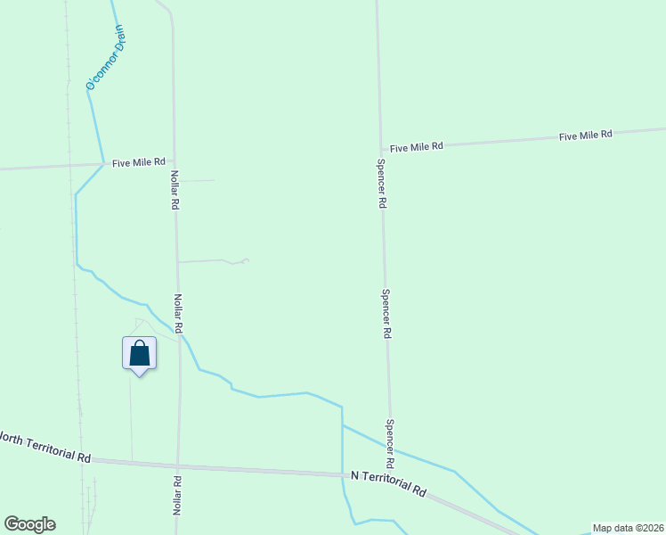 map of restaurants, bars, coffee shops, grocery stores, and more near 7101 Spencer Road in Whitmore Lake