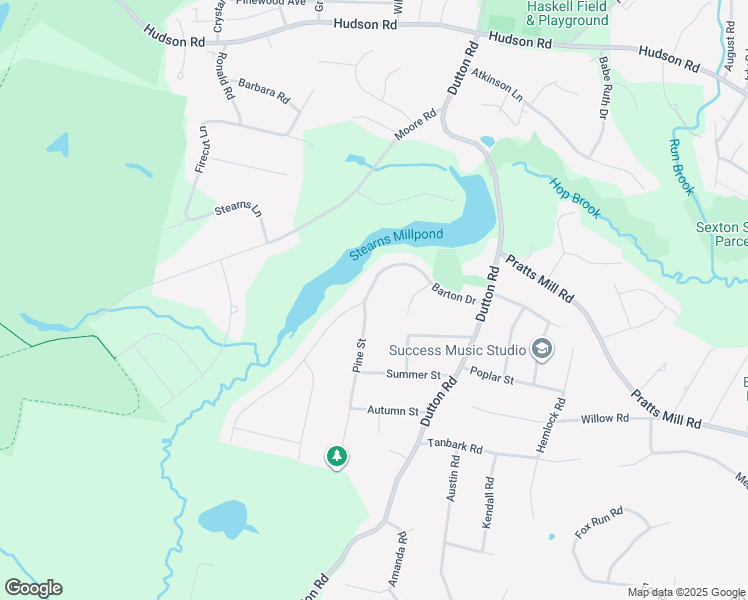 map of restaurants, bars, coffee shops, grocery stores, and more near 69 Barton Drive in Sudbury