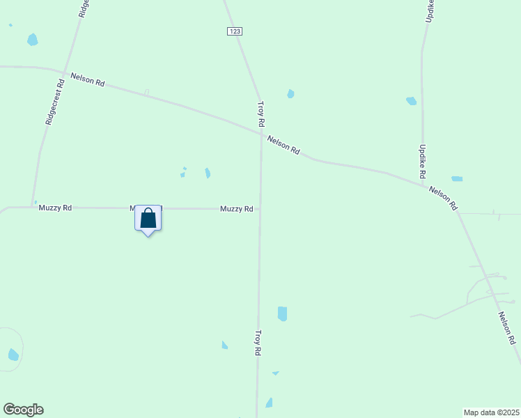 map of restaurants, bars, coffee shops, grocery stores, and more near Troy Road & Muzzy Road in Ithaca