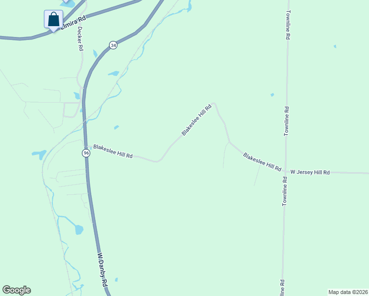 map of restaurants, bars, coffee shops, grocery stores, and more near 110 Blakeslee Hill Road in Tompkins County