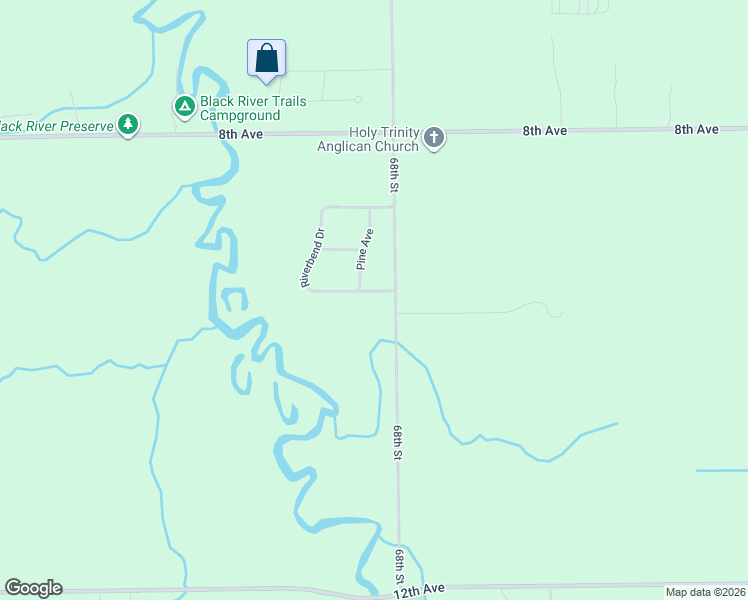 map of restaurants, bars, coffee shops, grocery stores, and more near 09466 Riverbend Drive in South Haven