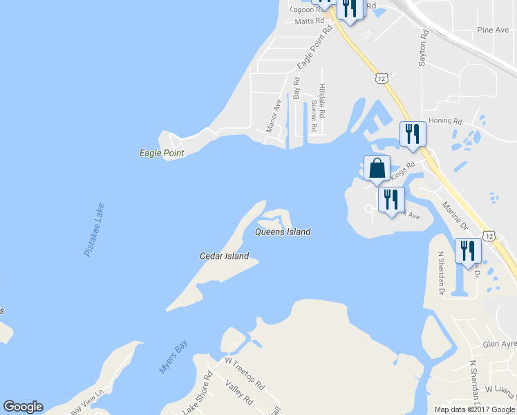 map of restaurants, bars, coffee shops, grocery stores, and more near 35816 North Cedar Island in Fox Lake