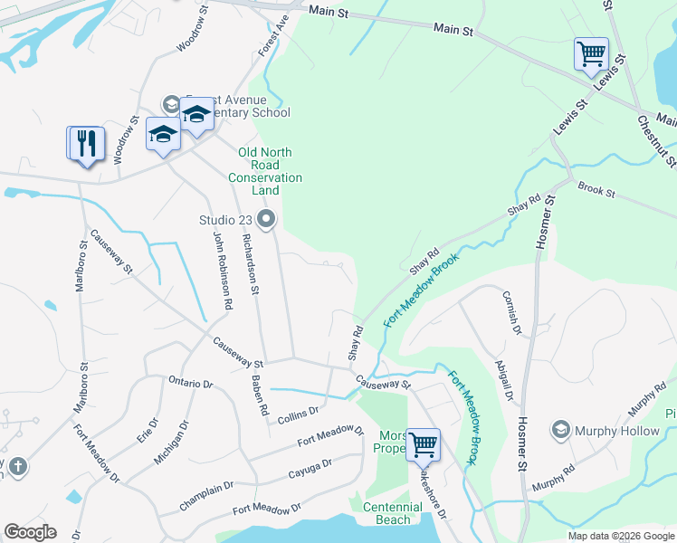 map of restaurants, bars, coffee shops, grocery stores, and more near 29 Blueberry Lane in Hudson