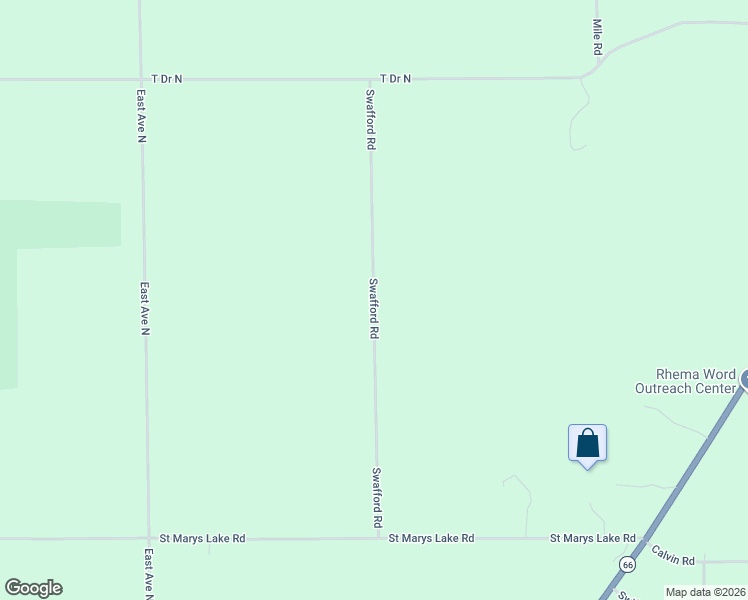 map of restaurants, bars, coffee shops, grocery stores, and more near 21520 Swafford Road in Battle Creek