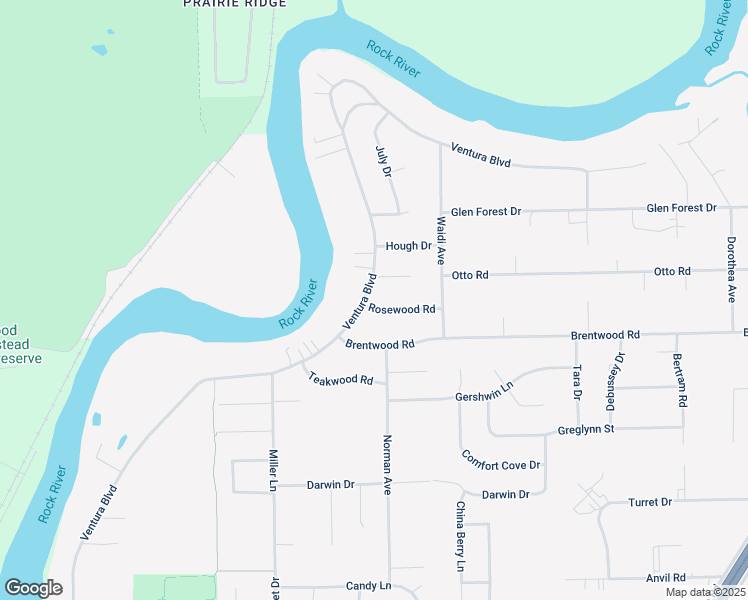 map of restaurants, bars, coffee shops, grocery stores, and more near 11744 Ventura Boulevard in Machesney Park