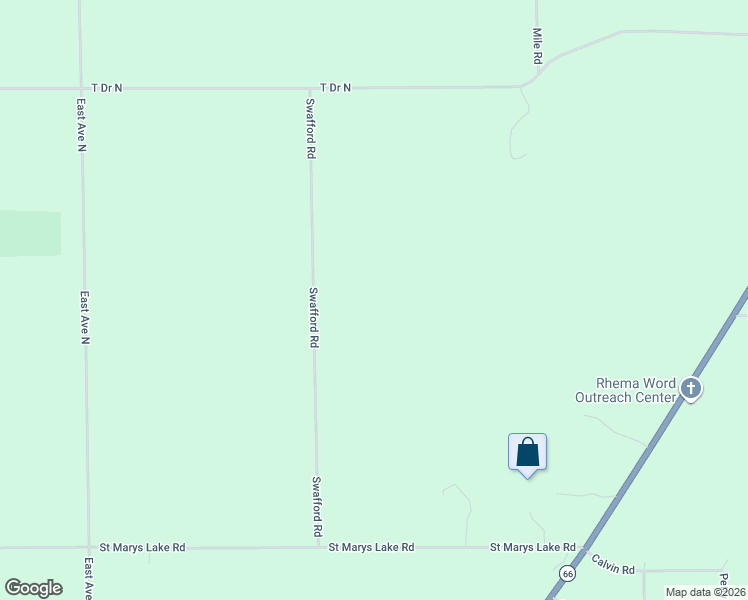 map of restaurants, bars, coffee shops, grocery stores, and more near 21520 Swafford Road in Battle Creek
