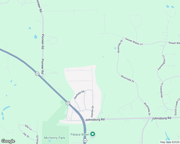 map of restaurants, bars, coffee shops, grocery stores, and more near 3702 Buchanan Road in Johnsburg