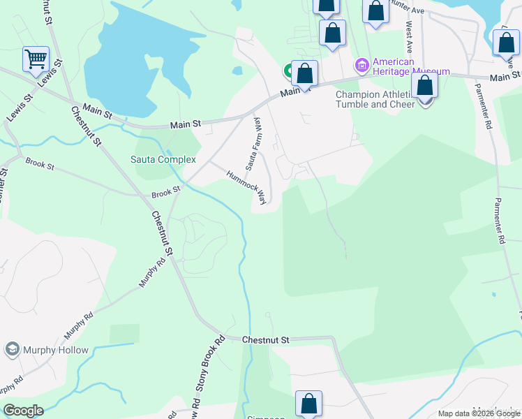 map of restaurants, bars, coffee shops, grocery stores, and more near 42 Hummock Way in Hudson