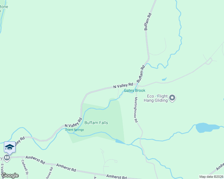 map of restaurants, bars, coffee shops, grocery stores, and more near 101 North Valley Road in Pelham