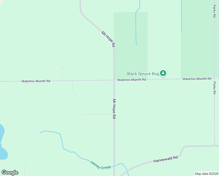map of restaurants, bars, coffee shops, grocery stores, and more near 12095 Waterloo-Munith Road in Munith