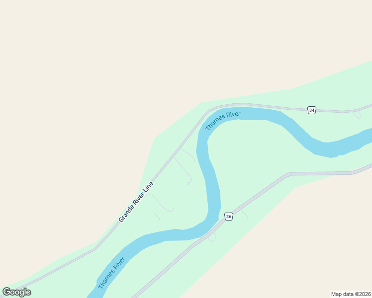 map of restaurants, bars, coffee shops, grocery stores, and more near 7538 Chatham-Kent County Road 34 in Chatham