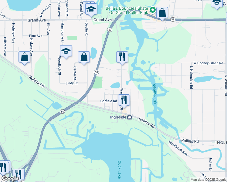 map of restaurants, bars, coffee shops, grocery stores, and more near 508 Lincoln Avenue in Ingleside