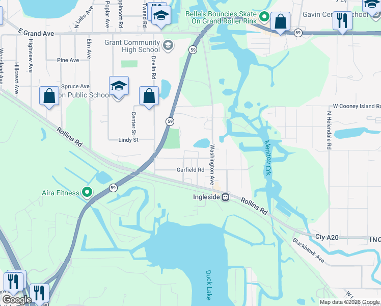 map of restaurants, bars, coffee shops, grocery stores, and more near 508 Lincoln Avenue in Ingleside