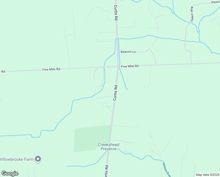 map of restaurants, bars, coffee shops, grocery stores, and more near 7155 Curtis Road in Northville