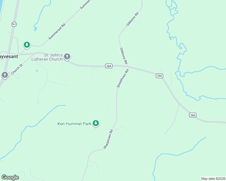 map of restaurants, bars, coffee shops, grocery stores, and more near 433 Sharptown Road in Stuyvesant