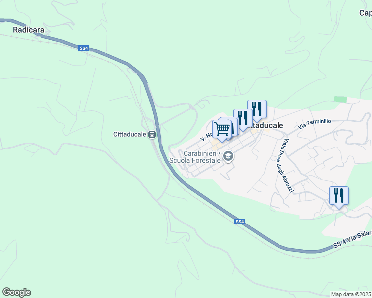 map of restaurants, bars, coffee shops, grocery stores, and more near in 
