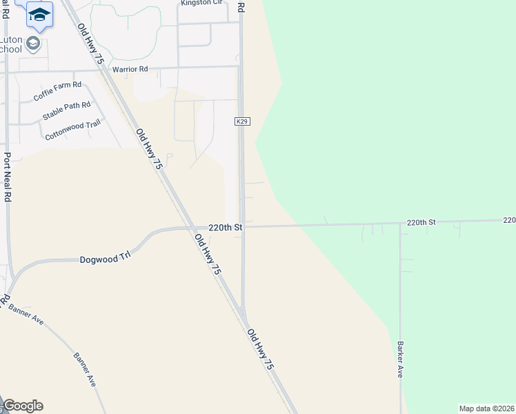 map of restaurants, bars, coffee shops, grocery stores, and more near 1451-1527 220th Street in Sergeant Bluff