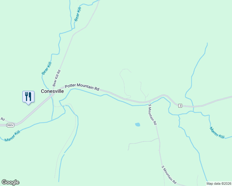 map of restaurants, bars, coffee shops, grocery stores, and more near 195 Potter Mountain Road in Gilboa