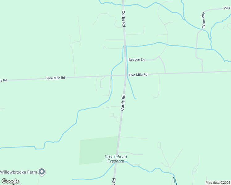 map of restaurants, bars, coffee shops, grocery stores, and more near 7155 Curtis Road in Northville