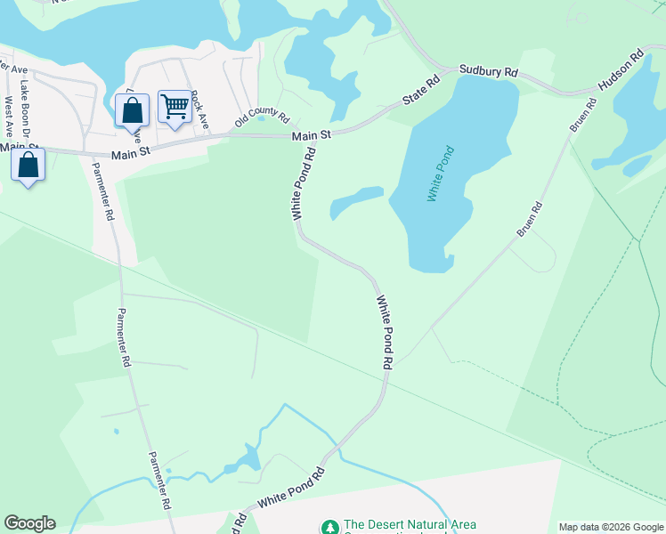 map of restaurants, bars, coffee shops, grocery stores, and more near 69 White Pond Road in Hudson