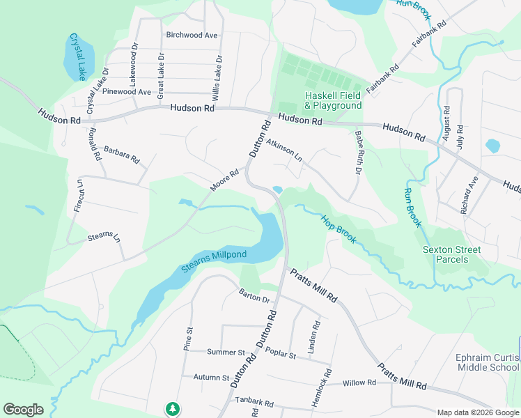 map of restaurants, bars, coffee shops, grocery stores, and more near 573 Dutton Road in Sudbury