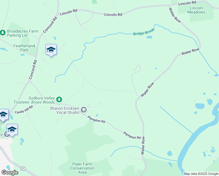 map of restaurants, bars, coffee shops, grocery stores, and more near 48 Newbridge Road in Sudbury