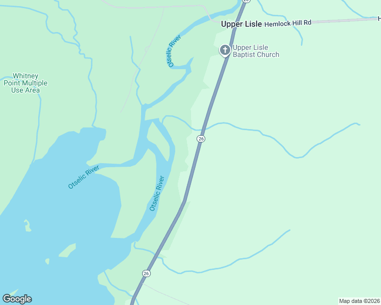 map of restaurants, bars, coffee shops, grocery stores, and more near 5995 Highway 26 in Whitney Point