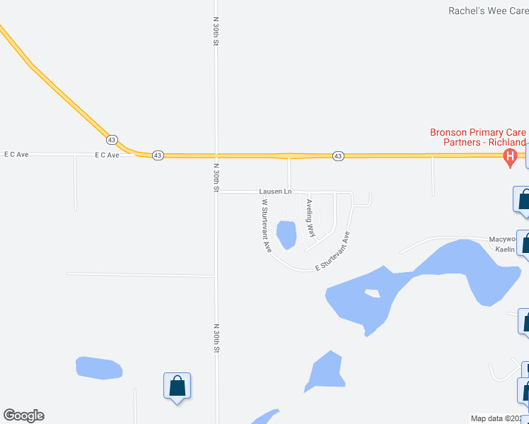 map of restaurants, bars, coffee shops, grocery stores, and more near 8129 West Sturtevant Avenue in Richland