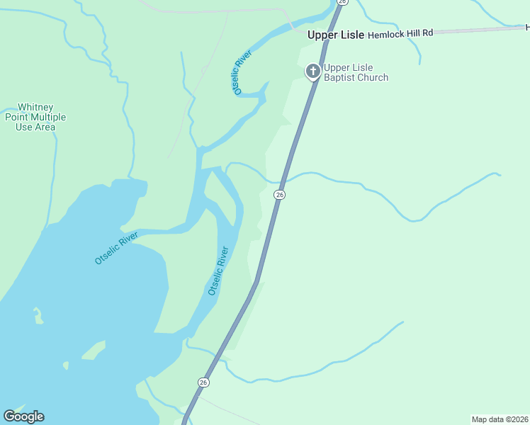 map of restaurants, bars, coffee shops, grocery stores, and more near 5995 State Highway 26 in Whitney Point