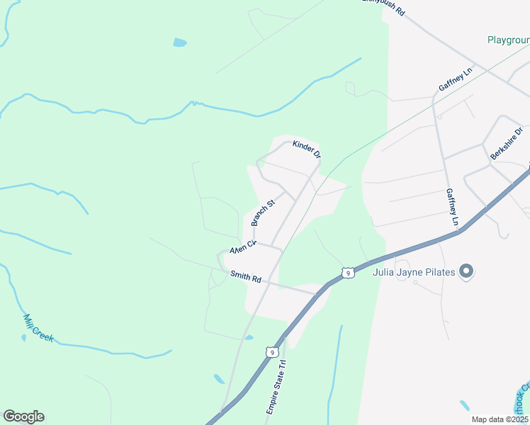 map of restaurants, bars, coffee shops, grocery stores, and more near 9 Branch St in Kinderhook