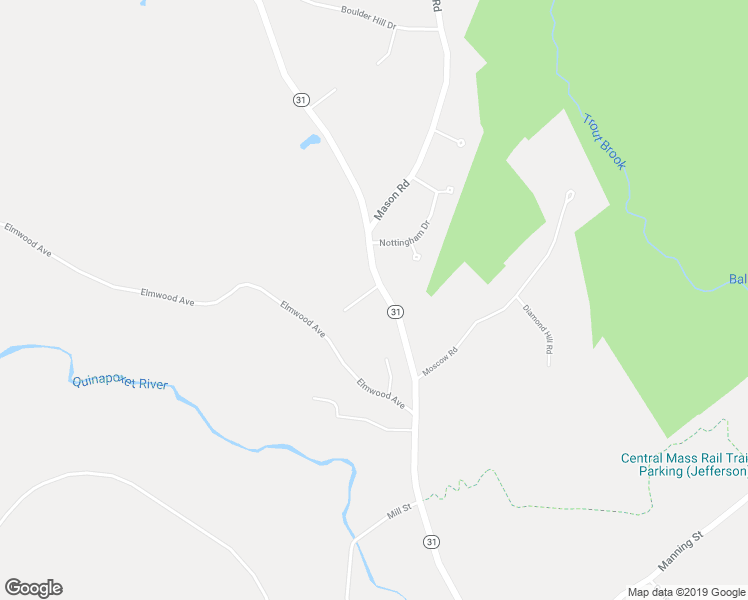 map of restaurants, bars, coffee shops, grocery stores, and more near 2 Dominitis Drive in Holden