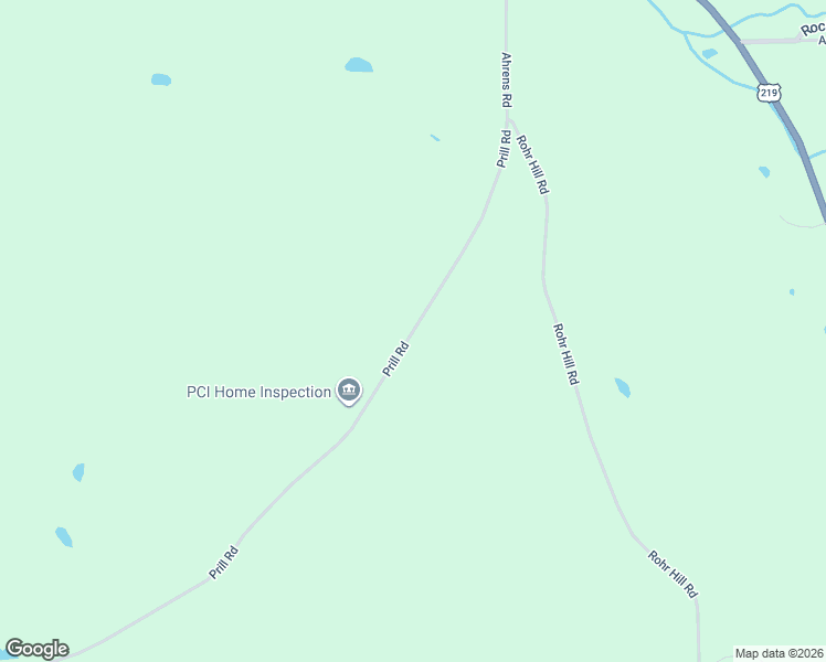 map of restaurants, bars, coffee shops, grocery stores, and more near 6819 Prill Road in East Otto