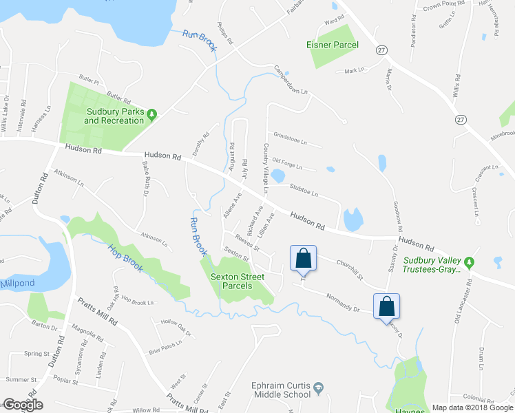 map of restaurants, bars, coffee shops, grocery stores, and more near 7 Richard Avenue in Sudbury