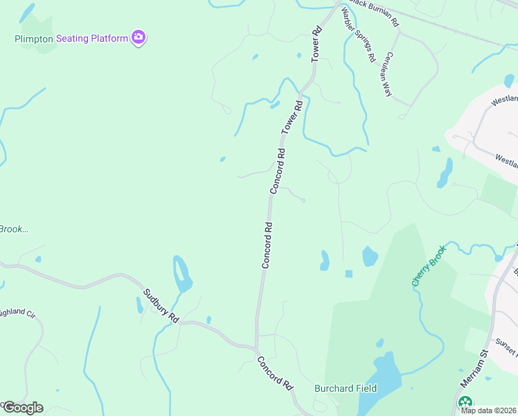 map of restaurants, bars, coffee shops, grocery stores, and more near 448 Concord Road in Weston