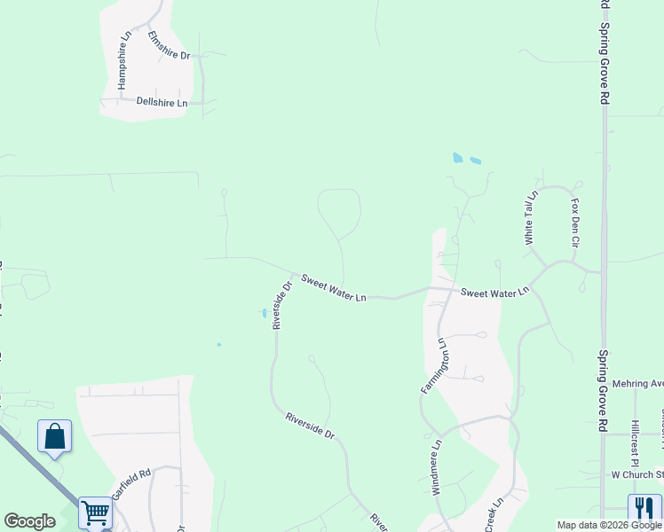 map of restaurants, bars, coffee shops, grocery stores, and more near 4311 Red Tail Lane in Johnsburg