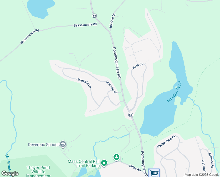 map of restaurants, bars, coffee shops, grocery stores, and more near 21 Richards Avenue in Rutland