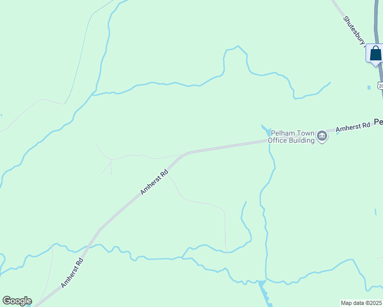 map of restaurants, bars, coffee shops, grocery stores, and more near 275 Amherst Rd in Amherst