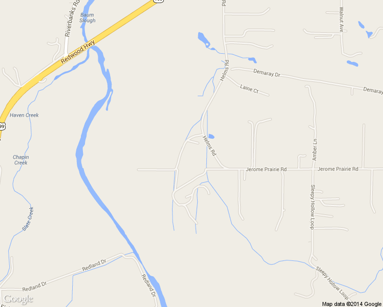 map of restaurants, bars, coffee shops, grocery stores, and more near 3477 Helms Rd in Grants Pass