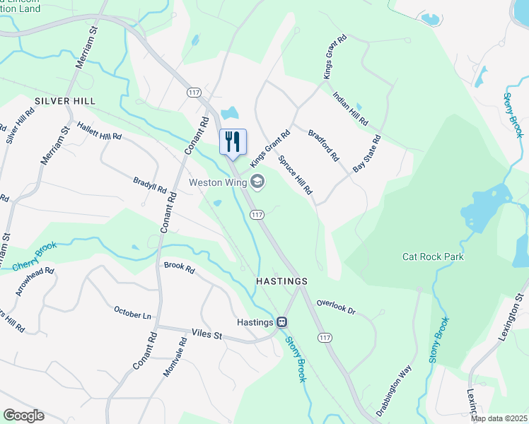 map of restaurants, bars, coffee shops, grocery stores, and more near 276 North Avenue in Weston