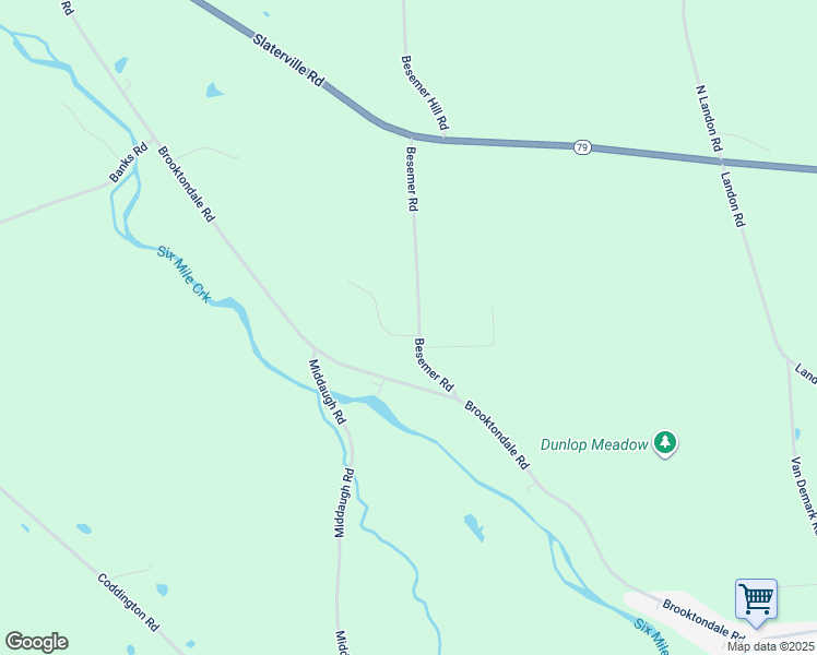 map of restaurants, bars, coffee shops, grocery stores, and more near 158-198 Besemer Road in Ithaca