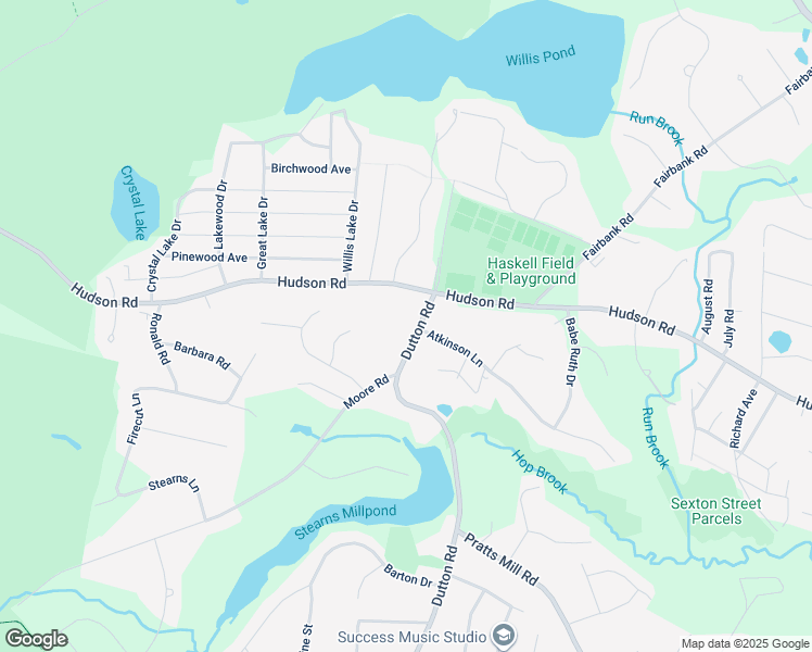 map of restaurants, bars, coffee shops, grocery stores, and more near 599 Dutton Road in Sudbury