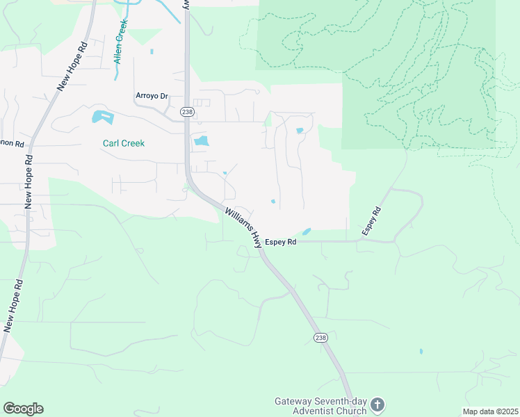 map of restaurants, bars, coffee shops, grocery stores, and more near 128 Covey Lane in Grants Pass