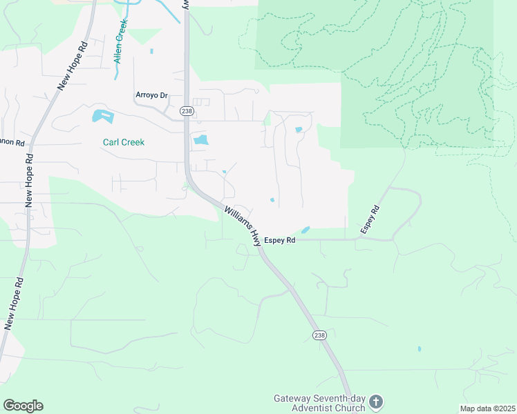 map of restaurants, bars, coffee shops, grocery stores, and more near 128 Covey Lane in Grants Pass